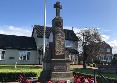 The War Memorial at Messingham - Remembrance 2017