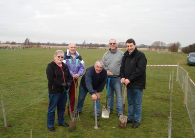 A group of volunteers about to start on the Jubilee Planting project in 2012